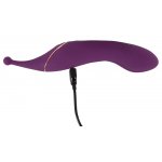 SWEET SMILE - DWUSTRONNY WIBRATOR Z 2 SILNICZKAMI DO STYMULACJI 18 CM