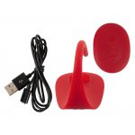 SWEET SMILE - WIBRATOR ŁECHTACZKOWY DO MAJTEK + PILOT CZERWONY