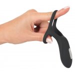 SWEET SMILE - PIERŚCIEŃ NA PENISA/JĄDRA Z VIBRO-STYMULATOREM ŁECHTACZKI