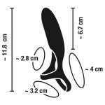 SWEET SMILE - PIERŚCIEŃ NA PENISA/JĄDRA Z VIBRO-STYMULATOREM ŁECHTACZKI
