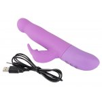 SWEET SMILE - SUPER WYTRZYMAŁY WIBRATOR KRÓLIKA FIOLETOWY