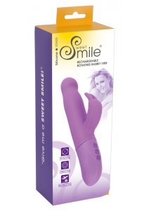 SWEET SMILE - SUPER WYTRZYMAŁY WIBRATOR KRÓLIKA FIOLETOWY