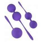 SWEET SMILE - ZESTAW 3 KULEK MIŁOŚCI O RÓŻNEJ STRUKTURZE STYMULUJĄCEJ