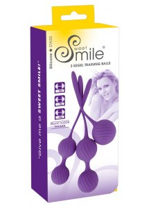 SWEET SMILE - ZESTAW 3 KULEK MIŁOŚCI O RÓŻNEJ STRUKTURZE STYMULUJĄCEJ