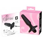 SWEET SMILE - WTYCZKA ANALNA Z 7 TRYBAMI WIBRACJI 14CM CZARNA