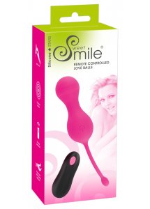 SWEET SMILE - ZDALNIE STEROWANE KULKI MIŁOŚCI VIBRO RÓŻOWE