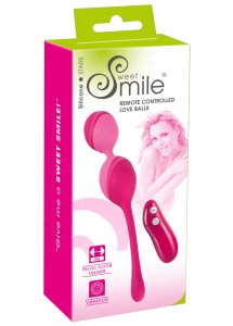 SWEET SMILE - ZDALNIE STEROWANE KULKI MIŁOŚCI Z 7 TRYBAMI WIBRACJI RÓŻOWE