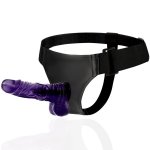 ROBERT - UPRZĄŻ STRAP-ON Z NATURALNYM FIOLETOWYM PENISEM 19 X 3.9CM