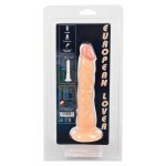 EUROPEAN LOVER - REALISTYCZNE DILDO Z PRZYSSAWKĄ 18 CM