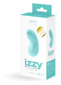VEDO IZZY - IDEALNIE UKSZTAŁTOWANY WIBRATOR DO ŁECHTACZKI TURKUSOWY