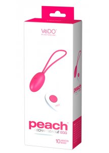 VEDO PEACH - PIŁECZKA WIBRACYJNA Z PILOTEM RÓŻOWA