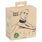 VEGAN FETISH - SKÓRZANY MANKIET NA SZYJĘ ZE SMYCZĄ