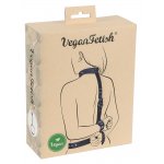 VEGAN FETISH - MANKIET NA SZYJĘ Z PASEM W TALII I KAJDANKAMI