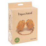 VEGAN FETISH - KAJDANKI POŁĄCZONE METALOWYM ŁAŃCUSZKIEM