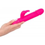 VIBE COUTURE - WIBRATOR SKATER KRÓLICZEK Z FUNKCJĄ PCHANIA RÓŻOWY