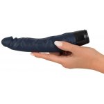 VIBRA LOTUS - REALISTYCZNY WIBRATOR Z ŻYŁKAMI CZARNY 20CM