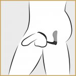 ANAL FANTASY - KOREK ANALNY Z PIERŚCIENIEM NA PENISA WIBRUJĄCY