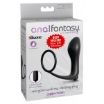 ANAL FANTASY - KOREK ANALNY Z PIERŚCIENIEM NA PENISA WIBRUJĄCY