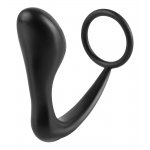 ANALFANTASY - PIERŚCIEŃ NA PENISA Z WTYCZKĄ STYMULUJĄCĄ PUNKT-P