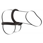 PIERŚCIEN NA PENISA/JĄDRA SILIKONOWY-BLACK VELVETS