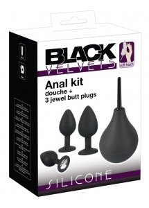 ZESTAW ANALNY DO LEWATYWY I 3 KORKI-BLACK VELVETS