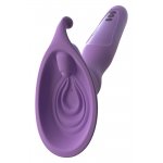 WIBRACYJNA POCHWA ZE STYMULACJĄ I SSANIEM 19CM