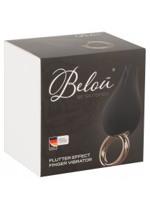 BELOU - WIBRATOR NA PALEC CZARNO/ZŁOTY