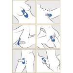 WIBRATOR PODWÓJNY BEAUMENTS DOPPIO NIEBIESKI