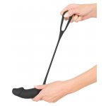 PIERŚCIEŃ NA PENISA Z WTYCZKĄ WIBRACYJNĄ-BLACK VELVETS