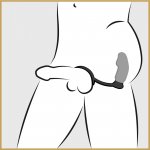 PIERŚCIEŃ NA PENISA Z WTYCZKĄ WIBRACYJNĄ-BLACK VELVETS