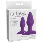 ZESTAW 2 KORKÓW ANALNYCH MAŁY (7,6CM) DUŻY (8,9CM)