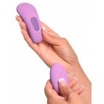 WIBRATOR PŁASKI ZE STYMULACJĄ ŁECHTACZKI 9CM