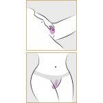 WIBRATOR PŁASKI ZE STYMULACJĄ ŁECHTACZKI 9CM