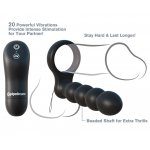 PIERŚCIEŃ NA PENISA Z WIBRATOREM ANALNYM KULKOWYM