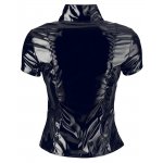 SEKSOWNY TOP Z KOŁNIERZYKIEM/VINYL TOP