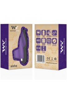 WOMANVIBE - SILIKONOWY STYMULATOR NA PALEC AISHA FIOLETOWY