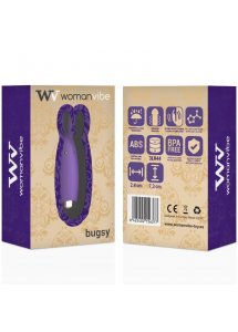 WOMANVIBE - SILIKONOWY STYMULATOR ŁECHTACZKI KRÓLIK BUGSY FIOLETOWY