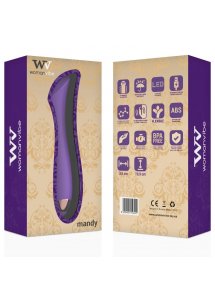 WOMANVIBE - SILIKONOWY WIBRATOR MANDY PUNKT ,,K'' FIOLETOWY