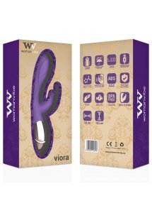 WOMANVIBE - SILIKONOWY WIBRATOR VIORA KRÓLICZEK FIOLETOWY