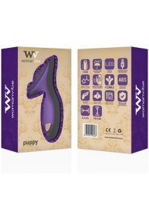 WOMANVIBE - SILIKONOWY MASAŻER ŁECHTACZKI PUPPY FIOLETOWY