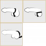 PIERŚCIEŃ EREKCYJNY Z ZATYCZKĄ ANALNĄ-BLACK VELVETS