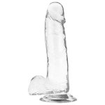 X RAY - PRZEZROCZYSTE DILDO REALISTYCZNE 20CM