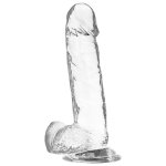 X RAY - PRZEZROCZYSTE DILDO REALISTYCZNE 20CM