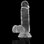 X RAY - PRZEZROCZYSTE DILDO REALISTYCZNE 15.5CM