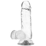 X RAY - PRZEZROCZYSTE DILDO REALISTYCZNE 15.5CM
