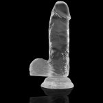 X RAY - PRZEZROCZYSTE DILDO REALISTYCZNE 15.5CM