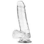 X RAY - PRZEZROCZYSTE DILDO REALISTYCZNE 18.5CM