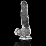 X RAY - PRZEZROCZYSTE DILDO REALISTYCZNE 18.5CM