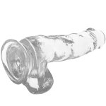 X RAY - PRZEZROCZYSTE DILDO REALISTYCZNE 18.5CM