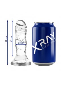 X RAY - PRZEZROCZYSTE DILDO REALISTYCZNE 12CM